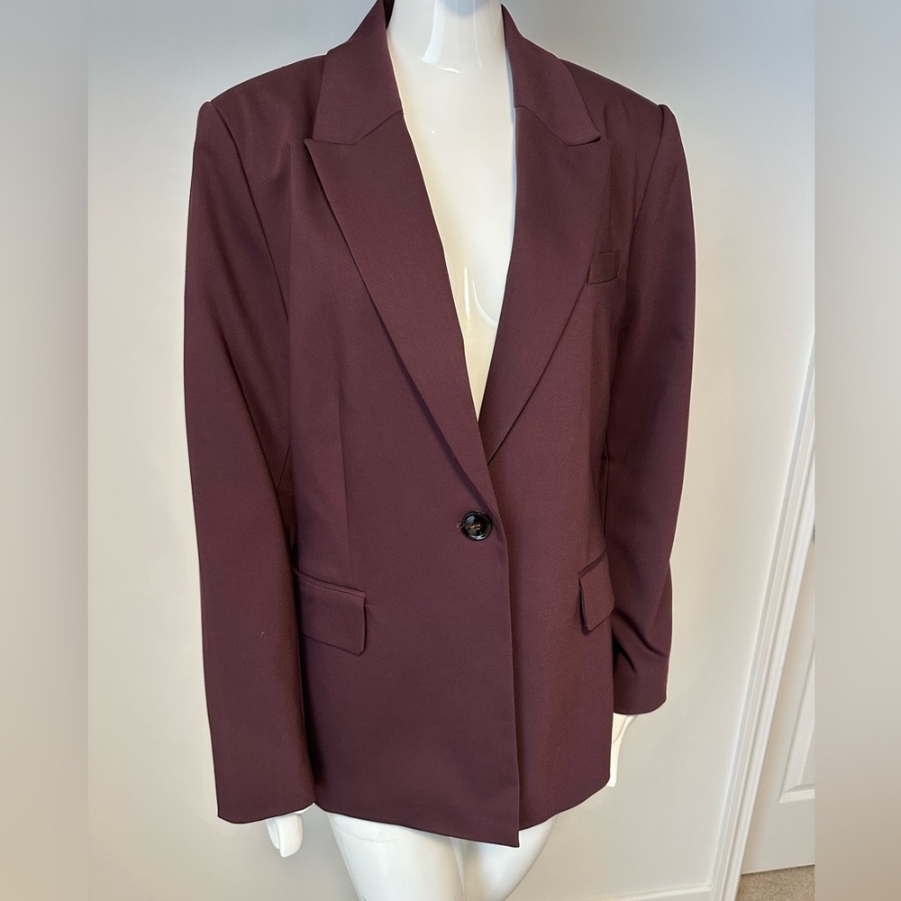 Elegant Women's Dark Purple Blazer